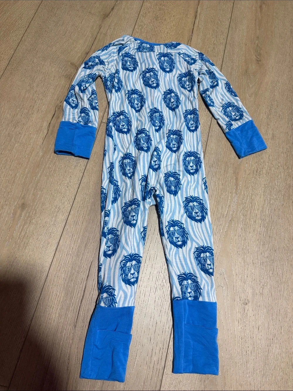 Bamboo zippy|Detroit Lions print|12-18M